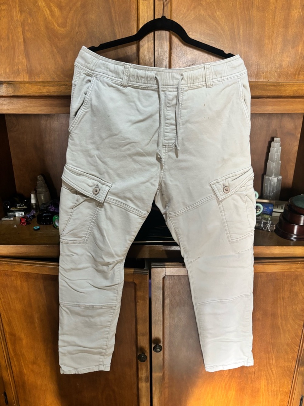Cotton On Men's Cargo Joggers - Cream